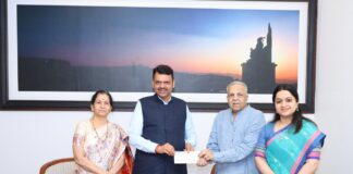 मुख्यमंत्री सहाय्यता निधीसाठी प्रोग्रेसिव्ह एज्युकेशन सोसायटीची ३० लाखांची अर्थसाहाय्यता