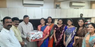 योगीराज पतसंस्थेच्या वतीने महिला नगरसेविका, संचालिका व कर्मचार्यांचा सन्मान…..